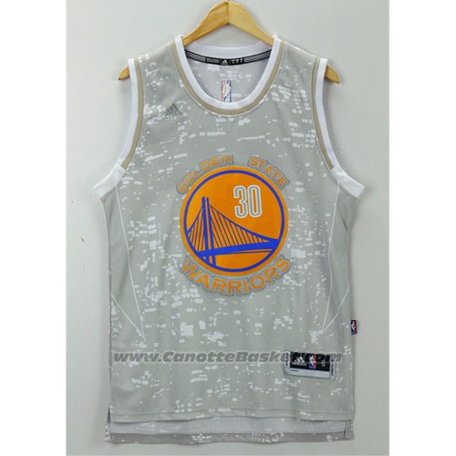 Maglia Luci Della Citta Golden State Warriors Stephen Curry #30 Grigio